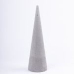 ®mosy Floral foam cone ZOILA for artificial flowers, grey, 16"/40cm, Ø4.7"/12cm