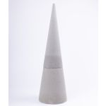 ®mosy Floral foam cone ZOILA for artificial flowers, grey, 24"/60cm, Ø7"/19cm