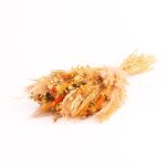 Dried flower bouquet CARMENTA, orange-natural, 20"/50cm, Ø8"/20cm