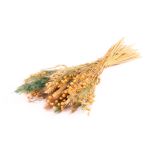 Dried bouquet DILIANE, petrol green-natural, 20"/50cm, Ø6"/15cm