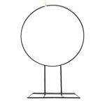 Metal decorative ring FREYDIS with foot, 24"/60cm, Ø19"/48cm