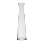 Slim decorative vase SYRMA made of glass, transparent, 30cm, Ø8cm