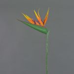 Fake strelitzia ALLISSA, orange-violet, 3ft/90cm, Ø7"x9"/17x24cm