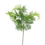 Artificial fern branch XINTIAN, green, 22"/55cm