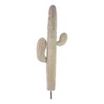 Artificial cactus LUCIEN, on spike, white, 31"/80cm