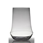 Transparent vase for flowers SHANE, glass, 14"/35cm, Ø10"/25,5cm