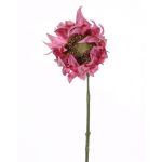 Silk sunflower JANIKA, pink, 24"/60cm, Ø4.7"/12cm