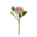 Silk rose CESCA, pink-yellow, 16"/40cm