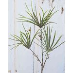 Artificial pine branch PEER, frosted, green-grey, 20"/50cm