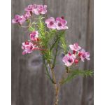 Artificial wax flower AISHA, pink, 10"/25cm