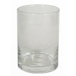 Candle jar BRIAN, clear, 6"/15cm, Ø4"/10cm