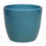 Ceramic pot for plants small TEHERAN BASAR, ocean blue, 3.3"/8,5cm, Ø4.1"/10,5cm