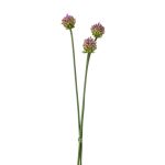 Artificial allium flower bundle LAMDA, purple-green, 26"/65 cm