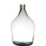 Balloon vase JENSON, glass, recycled, clear-green, 15"/39cm, Ø10"/25cm, 10L