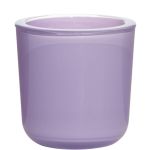 Glass candle holder NICK, light purple, 3"/7,5cm, Ø3"/7,5cm