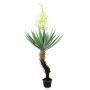 Plastic Yucca palm SINGA, with flowers, 7ft/220cm