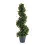 Plastic Boxwood tree FRITZ, decorative pot, 24"/60cm