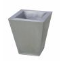 Zinc planter MAWA, silver, 8"x8"x9"/21x21x23cm