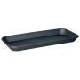 Rectangular planter box coaster URMINA made of plastic, anthracite, 19"x6"x1.2"/47x16x3cm