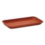 Rectangular planter box coaster URMINA made of plastic, terracotta, 22"x6"x1.2"/57x16x3cm