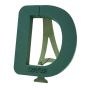 OASIS® Wet floral foam Letter D, Bioline wooden base, wooden stand, green, 16"x15"x2"/40x37x5cm