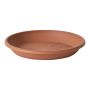 Round planter coaster VENERA made of recycled plastic, with holes, terracotta, 1.6"/4cm, Ø9"/24cm