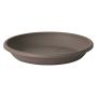 Round planter coaster VENERA made of recycled plastic, with holes, taupe, 1.6"/4cm, Ø9"/24cm