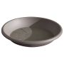 Round planter coaster DONIKA made of plastic, with holes, taupe, 1.6"/4cm, Ø9"/22cm