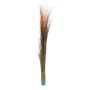 Plastic reed grass DIVO, on spike, green-orange, 4ft/130cm