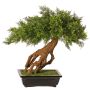 Artificial juniper bonsai LORITIS in stone bowl, 55cm
