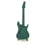 OASIS® Wet floral foam Electric guitar, Bioline wooden base, wooden stand, green, 31"x10"x2.4"/80x25x6cm