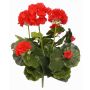 Artificial geranium MIA on spike, red, 14"/35cm, Ø2.4"-3.5"/6-9cm