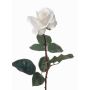 Fake rose AMELIE, white, 28"/70cm, Ø3.1"/8cm