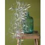 Artificial weeping willow branch DIMMI, glitter, silver, 3ft/100cm