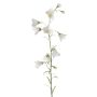 Artificial bellflower GISELA, white, 26"/65cm, Ø2"/5cm