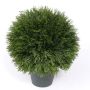 Artificial Cypress ball SIMONA, in planter, 16"/40cm, Ø 12"/30cm