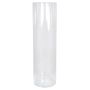Large cylinder vase SANYA OCEAN made of glass, clear, 28"/70cm, Ø7.7"/19,5cm