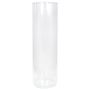 Large cylinder vase SANYA OCEAN made of glass, clear, 20"/50cm, Ø6"/15cm