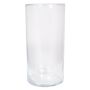 SANYA OCEAN table lamp, glass, cylindrical, transparent, 30cm, Ø15cm