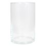 Cylindrical flower vase SANYA OCEAN, glass, clear, 8"/20cm, Ø4.9"/12,5cm