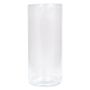 Cylindrical flower vase SANYA OCEAN, glass, clear, 10"/25cm, Ø4.5"/11,5cm
