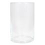 SANYA OCEAN table lamp, glass, cylindrical, clear, 20 cm, Ø 11.5 cm