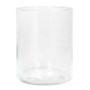 SANYA OCEAN table lamp, glass, cylindrical, transparent, 15 cm, Ø11.5 cm