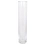 Large cylinder vase SANYA OCEAN, glass, clear, 20"/50cm, Ø4"/10cm