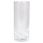 Cylindrical flower vase SANYA OCEAN, glass, clear, 8"/20cm, Ø3.3"/8,5cm