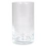 Cylindrical flower vase SANYA OCEAN, glass, clear, 6"/15cm, Ø3.3"/8,5cm