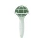 OASIS® Wet floral foam Bridal bouquet holder with plastic handle, mesh, green, Ø3.1"/8cm
