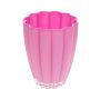 Glass flower vase BEA, pink, 7"/17cm, Ø5.5"/14cm