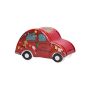 Ceramic Christmassy plant pot in car shape ARMAS, red, 19x12x11cm