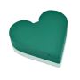 OASIS® Wet floral foam Heart, wedding decoration, polystyrene rigid foam bottom, green, 8"x8"x2.4"/21x20x6cm
